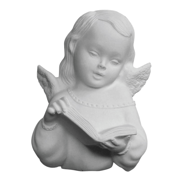 Reading Angel Marble Statue